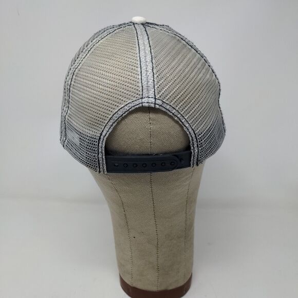 Ford Mens Meshback Snap Back Hat Blue White Embroidered Logo - Picture 8 of 12